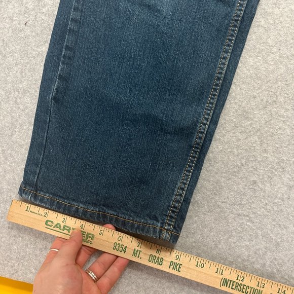 Levis Jeans Mens 40x30 Blue 559 Relaxed Straight Cotton Blend Denim (Meas 40x29) - Picture 6 of 10